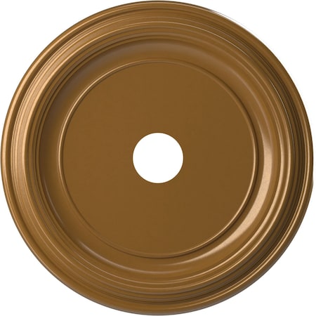 PVC Medallion (Canopies up to 13 1/2"), 22"OD x 3 1/2"ID x 1 1/2"P, Metallic Vintage Gold
